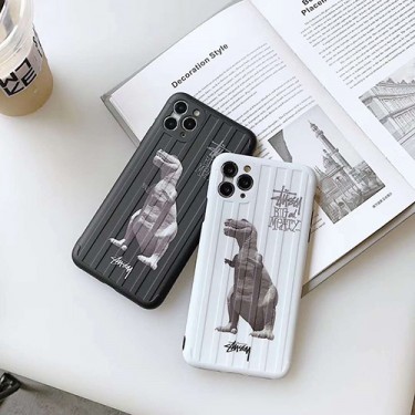 Stussy/ステューシー 人気ブランド iphone12/12mini/12pro/12pro maxケース 韓国風 スーツケース型 メンズ iphone12/11pro maxケース 安いレディース アイフォiphone12/xs/11/8 plusケース おまけつき