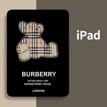 ブランドバーバリーIPAD MINI6/5/4世代手帳型カバー burberry ipad11inch（2021/2018/2020）世代ソフトケース耐衝撃 アイパッド air 4/3/2/1ケース ipad pro 9.7/10.5インチ カバー 大人っぽい 経典熊柄 ipad 9 2021世代ケース ファッション メンズ 人気 レディース