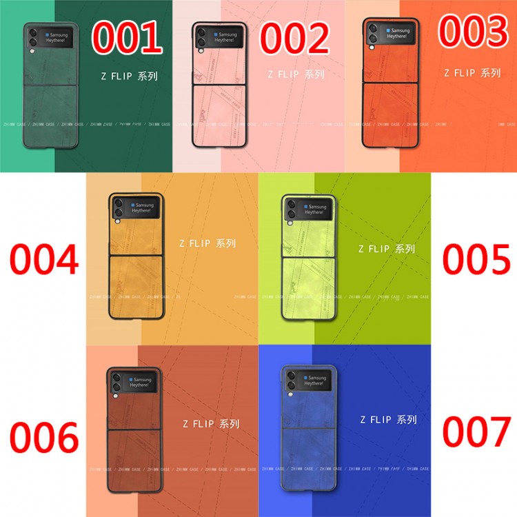 ブランド HERMES ギャラクシーZ FLIP3スマホケース 韓国スタイル ビジネス エルメス Galaxy zflip革ケース 耐久性 人気  samsung フリップ3携帯カバー スムーズ 男女兼用