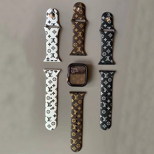 ハイブランド lvモノグラム apple watch通用バンド ファッション 軽量 頑丈 メンズ ルイヴィトン アップルウォッチ6交換ベルト 潮流スタイル 高品質 APPLE WATCH ストラップ サイズ調整可能 レディース