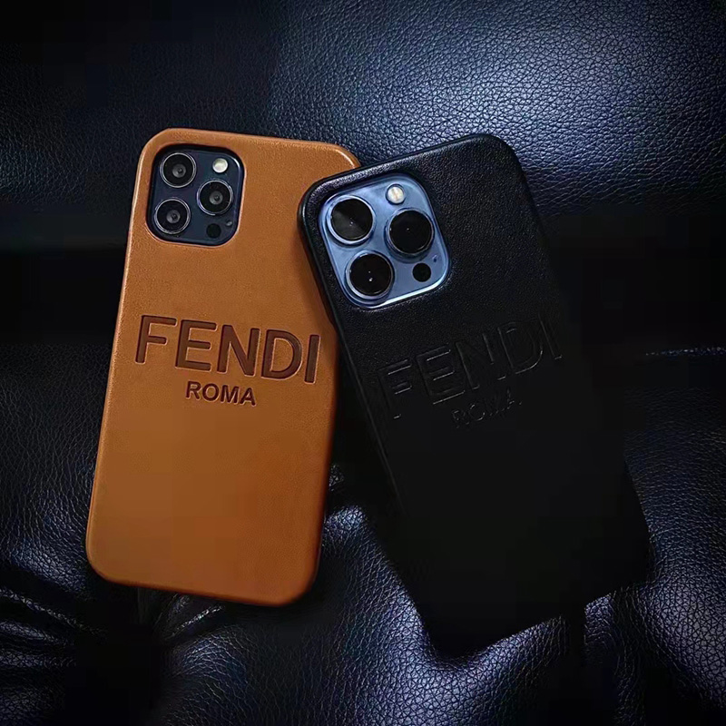 ブランドFendi 高級革 iPhone13pro max/13proスマホケース 高級感 ビジネス 