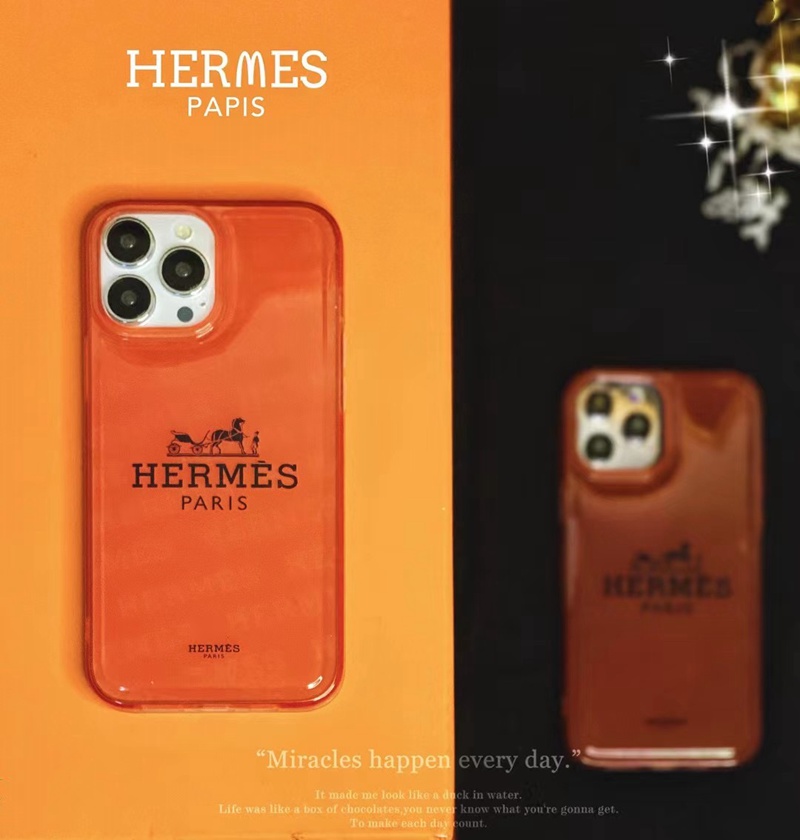 エルメスオレンジ色 iPhone14Plus/14カバー