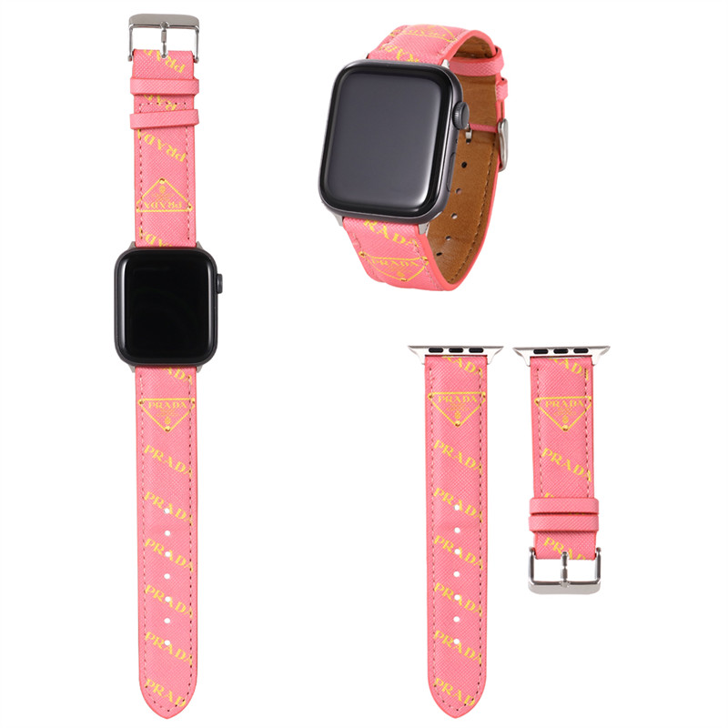 Prada プラダ高級感 Apple Watch9 8 7  se2/6/5/4/3/2/1ベルト 軽量 フィット 
