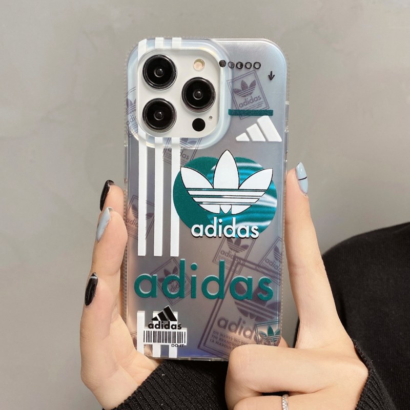 Adidas アディダスブランドiPhone16 15 14pro maxケースメンズiPhone 16 15 plus 14 pro maxブランドスマホケース