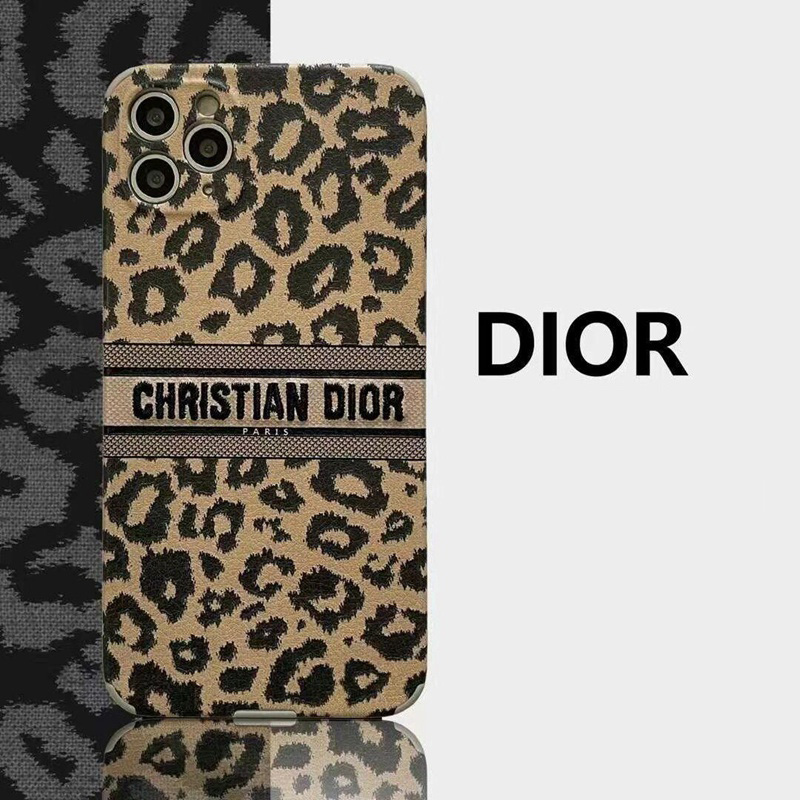 ブランド Dior アイフォン13pro/12pro max/12mini/12カバー 刺繍ロゴ付き