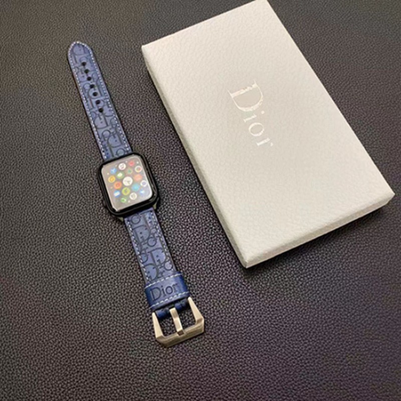 Dior ディオールブランド Apple Watch 9 ultra バンド 華奢革 交換バンド高級感 