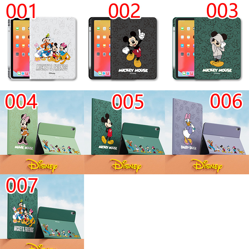 ブランド Disney ミッキーマウスipad 9/8/7世代フルカバー手帳型 全面保護