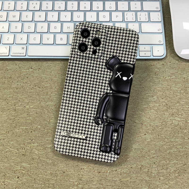 ベアブリック iphone12Pro/12/12pro maxケース 落下保護 3D立体熊柄
