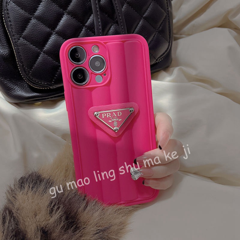 ブランド prada アイフォン13pro maxカバー 可愛い バラ色