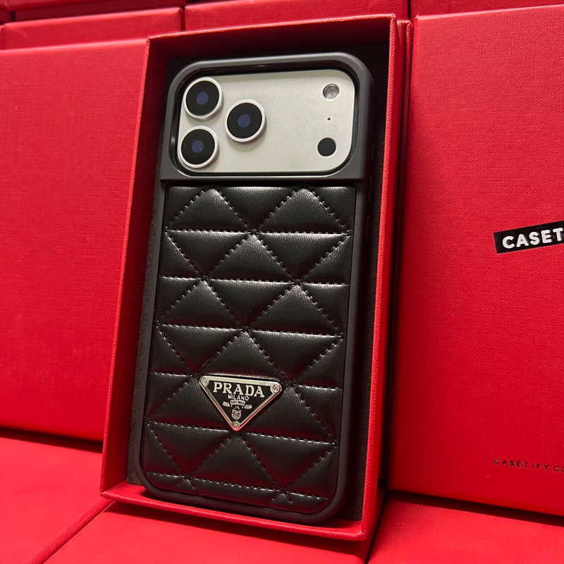 Prada iphone 17pro 16 plus 15 pro max携帯カバー