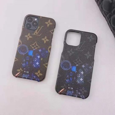 ルイヴィトン lv ブランド iPhone13/12 pro/12 pro max/12ケース レザー製 ジャケット型 高級 アイフォン11/11 pro/11 pro max/SE2ケース ファッション 熊柄 軽量 iphone xr/xs/x/xs maxケース スマホ保護 カバー 男女