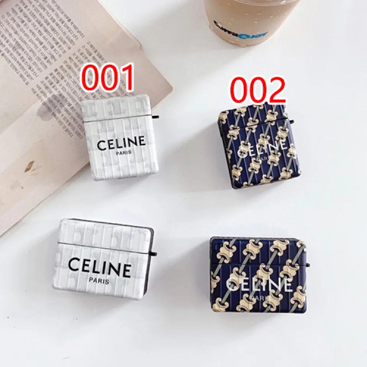 CELINE ブランド AirPods 1/2/3/proケース セリーヌ 全面保護 エアポッド1/2/3/pro 収納型 かわいい 経典モノグラム柄 Airpods proファッション 耐衝撃 レディース好き 収納ケース シンプル 充電可能 メンズ 携帯便利