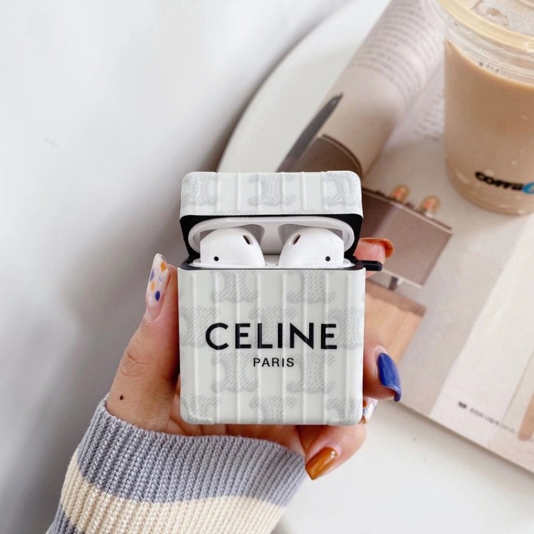 CELINE ブランド AirPods 1/2/3/proケース セリーヌ 全面保護 エアポッド1/2/3/pro 収納型 かわいい 経典モノグラム柄 Airpods proファッション 耐衝撃 レディース好き 収納ケース シンプル 充電可能 メンズ 携帯便利