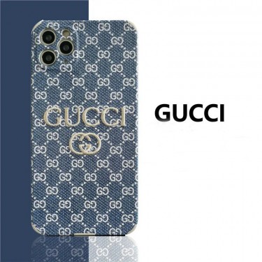 ブランド グッチ iphone 13/12 pro max/12 pro/12/12 miniケース gucci 刺繍付き かわいい アイフォン11/11 pro/11 pro max/se2ソフトケース 手触り良い モノグラム iphone xr/xs/x/xs max ケース デニム スタイル 個性 レディース ファッション メンズ