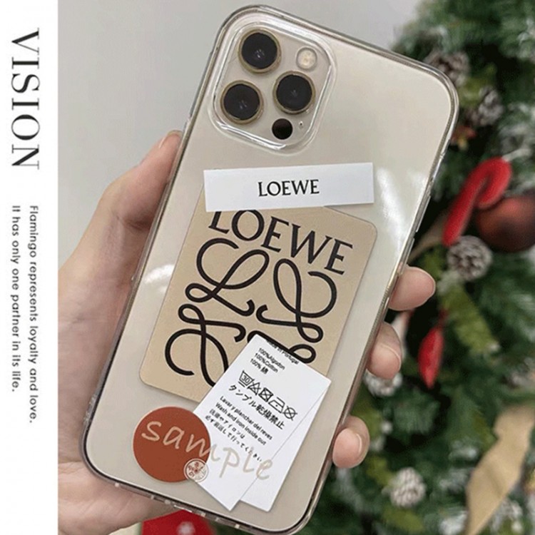 ロエベ アイフォン14 pro/14 pro max/14plus/14ケース メンズ ファッション ブランド Loewe iphone 13mini/13pro max/13pro/13カバー透明ケース アイフォン12pro/12pro max/12mini/12ケース シンプル 個性ラベル クリア保護 ジャケット型 衝撃吸収 レディース