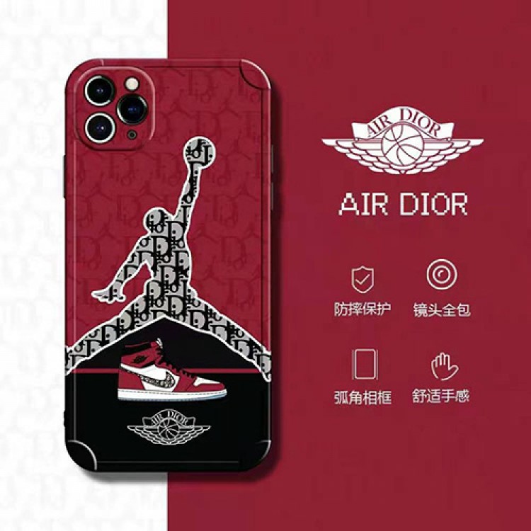 ブランドDior＆AJ限定ケース iphone 12/12 pro/12 pro max/12 mini運動風お洒落ケース メンズ アイフォン11pro/11 pro max/se2保護カバー レンズカバー落下防止ジャケット型 iphone xr/xs/x/xs max 耐衝撃 ソフトケース ブランドロゴ柄 大人気 芸能人愛用 男女通用