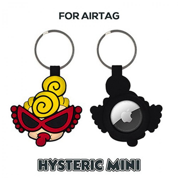 Hysteric Mini ブランド AirTagアクセサリー シリコン製保護カバー ヒステリックミニ エアタグカバー かわいい HYSTERIC MINI キーファインダー GPS 子供ファインダーデバイス  紛失防止 トラッカー メンズ レディース