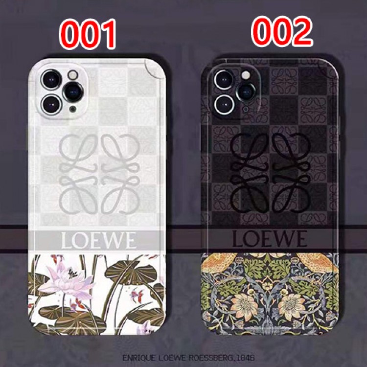 ブランド ロエベ Loewe iphone 13/12 pro max/12pro/12ケース 蓮の花柄 きれい プリント アイフォン11/11pro/11 pro max/se2 ケース 復古スタイル おしゃれ レディース iphone xr/xs/x/xs maxケース ジャケット型 メンズ ファッション