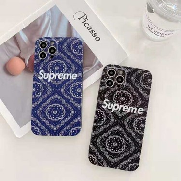 Supreme シュプリーム iphone13/12mini/12 pro max/12ケースきれい花柄 iphone 12Pro /11pro/11pro maxケース 復古スタイル iphone se2/11/xs max/xケース シンプル型 フルカバー レンズ 保護 ジャケット型 メンズ レディース人気