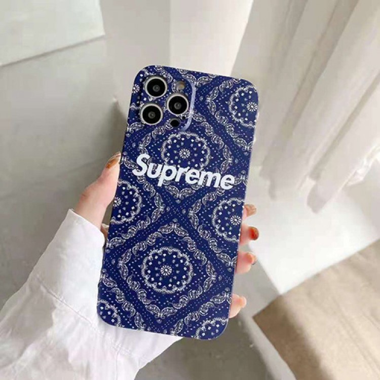 Supreme シュプリーム iphone13/12mini/12 pro max/12ケースきれい花柄 iphone 12Pro /11pro/11pro maxケース 復古スタイル iphone se2/11/xs max/xケース シンプル型 フルカバー レンズ 保護 ジャケット型 メンズ レディース人気