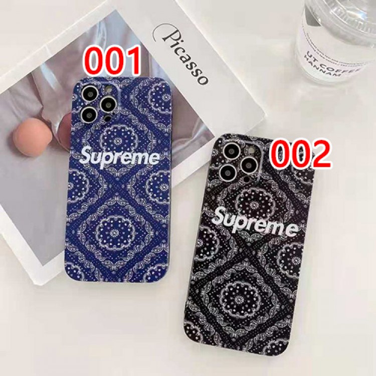 Supreme シュプリーム iphone13/12mini/12 pro max/12ケースきれい花柄 iphone 12Pro /11pro/11pro maxケース 復古スタイル iphone se2/11/xs max/xケース シンプル型 フルカバー レンズ 保護 ジャケット型 メンズ レディース人気