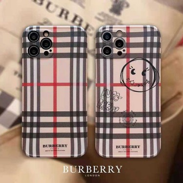 バーバリー ペアお揃い アイフォン12/12 miniケース スティック風 モノグラム BURBERRY 人気ブランド iphone 12 pro/12 pro max/11/11pro maxケース ジャケット iphone xs/x/8/7ケース 男女兼用