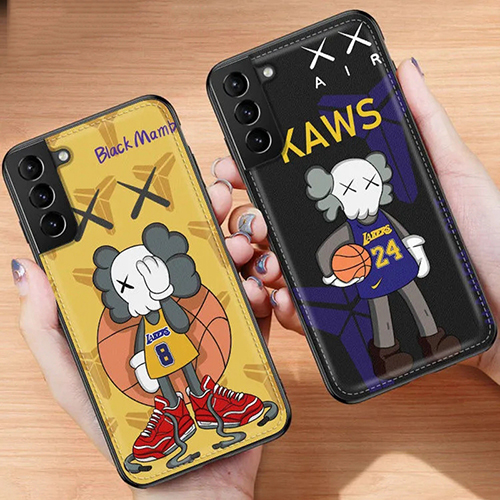 KAWS ブランド iphone 12/12 pro max/11/11 pro/11 pro max/se2ケース 個性 運動風 カウズ柄 ジョーダン Galaxy S21/S21+/S21 ultra/s20/s20+/s20 ultra/s10/Note20 コンビネーション kobe ブラックマンバ iPhone 12 pro/12 miniケース シリコンケース レザー 四角ヒット防止  耐衝撃 アイフォンX/XS/XR/XS MAX/8/7/6カバー メンズ レディーズ