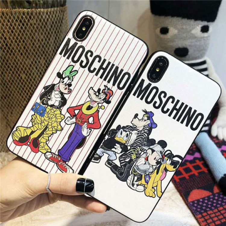 モスキーノ ディズニー iphone12/12mini/12pro/12pro maxケース ビジネス moschino セレブ愛用 iphone12 mini/11pro maxケース 激安 シンプル iphone11/x/xs/8/7ケース ジャケット型 ファッション