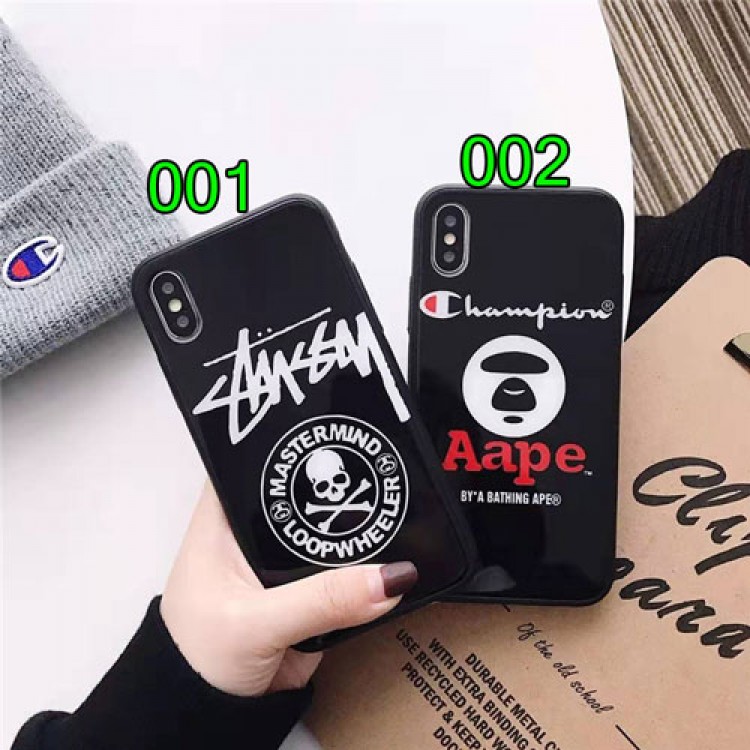 STUSSY/ステューシー ,CHAMPION/チャンピオン かわいい男女兼用人気ブランド iphone11 pro/11/x/xs/xrケースシンプル iphone11/8/7ケース ジャケット