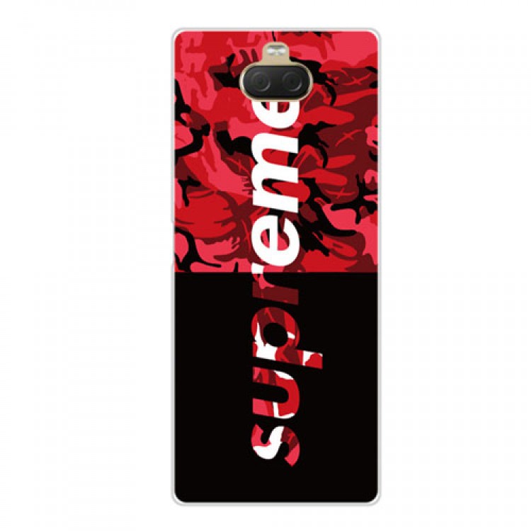 SUPREME/シュプリーム ファッション セレブ愛用  xperia 1/xz3/xz2ケースケース 激安シンプル xperia 10/xzs/xz1ケースファッション潮流 迷彩  バッグ型 ブランド