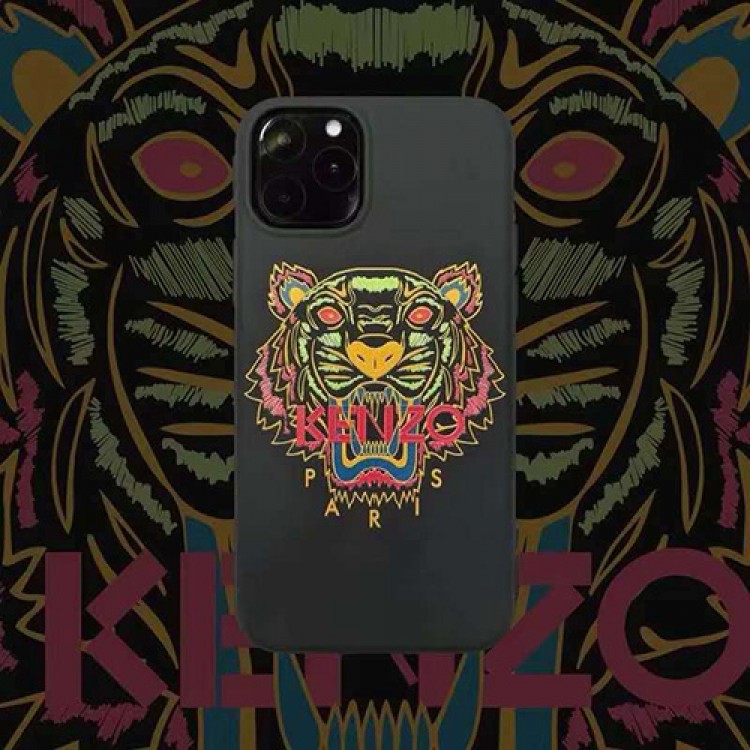 Kenzo/ケンゾー ブランド iphone12/12 mini/12pro/12pro maxケース セレブ愛用 虎目柄 激安 iphone12/xs/11/8 plusケース おまけつき モノグラム アイフォン12/11pro maxケース ファッション レディース 