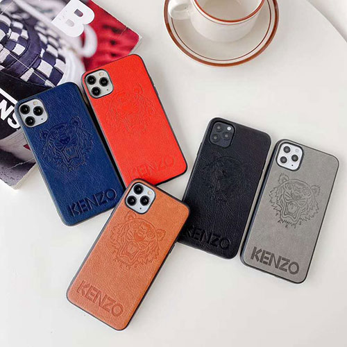 ケンゾー iphone12/12mini/12pro/12pro maxケース ビジネス Kenzo レザー ファッション セレブ愛用 iphone12 mini/11pro maxケース 激安モノグラム iphone12/11pro maxケース ブランド