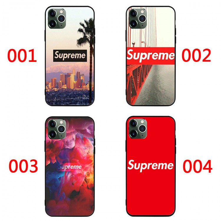 Supreme ブランド AQUOS Zero5G Basic/R5G/sense4ケース 背面ガラス シュプリーム 都市風 ジャケット型 ブリッジ柄 iphone 12mini/12pro max/11 pro max きらきら xperia 1 II/5ii/10ii 有色煙 モノグラム Galaxy S20/a51/a30/note20/note20 ultraケース 全機種対応 ins風 シンプル huawei p40 シンプル レディース 