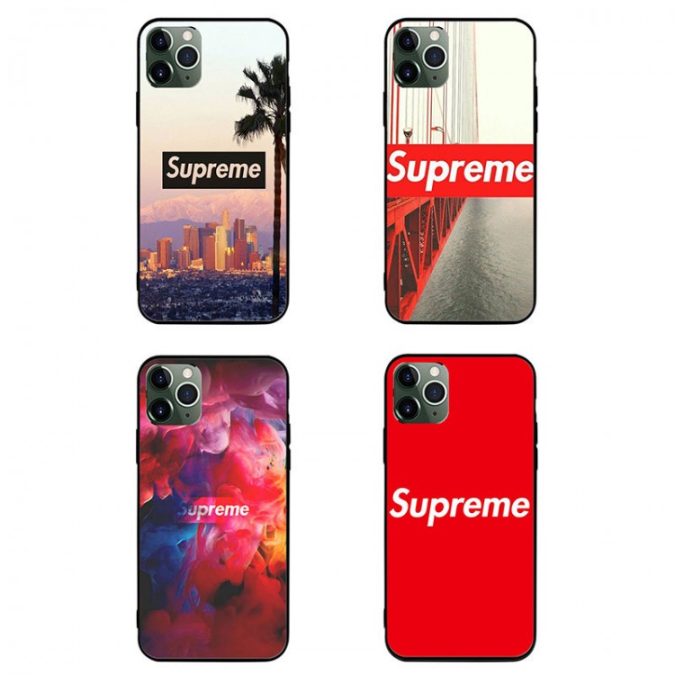 Supreme ブランド AQUOS Zero5G Basic/R5G/sense4ケース 背面ガラス シュプリーム 都市風 ジャケット型 ブリッジ柄 iphone 12mini/12pro max/11 pro max きらきら xperia 1 II/5ii/10ii 有色煙 モノグラム Galaxy S20/a51/a30/note20/note20 ultraケース 全機種対応 ins風 シンプル huawei p40 シンプル レディース 