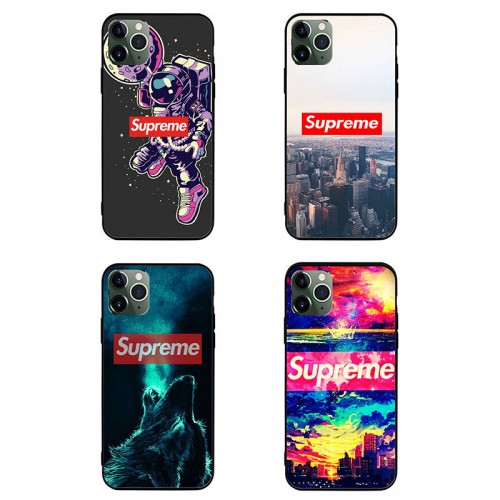 Supreme ブランド AQUOS Zero5G Basic/R5G/sense4ケース 背面ガラス シュプリーム 狼柄 宇宙飛行士 ジャケット型 月球 iphone 12mini/12pro max/11 pro max きらきら xperia 1 II/5ii/10ii モノグラム Galaxy S20/a51/a30/note20/note20 ultraケース 全機種対応 ins風 シンプル huawei p40 シンプル レディース 