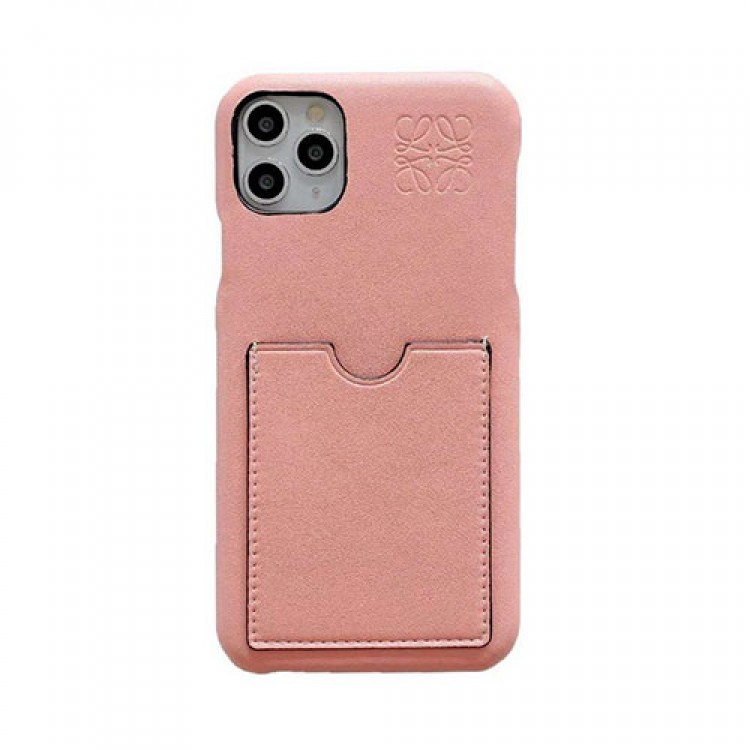 LOEWE ブランド iphone12/12 pro max/11pro maxケース 無地 レザー ロエベ カード入れ モノグラム シンプル ins風 かわいい アイフォン12 mini/12 pro/11/xr/xs/x/8/7ケース ファッション 大人気 メンズ レディース