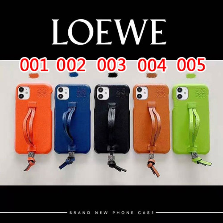 ロエベ ブランドiPhone 13/13Pro max/13mini/13 proケースかわいい高級革 LOEWE アイフォン12mini/12pro max/12 pro/12ケース 革ストラップ付き メンズ IPhone11pro/11pro max/11/se2ケース 落下防止 ジャケット型 高級 大人気 レディース 