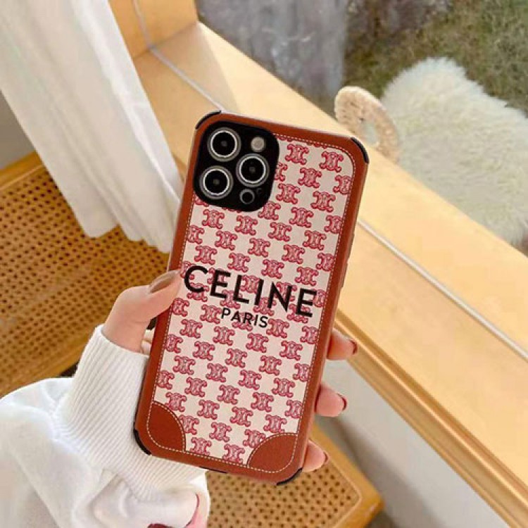 CELINE レザー風  iphone 12/12 pro/12 mini/12 pro max/11/11 pro/11 pro max/se2ケース セリーヌ 贅沢風 ブランド ジャケット型 モノグラム 四角保護 韓国風 芸能人愛用 アイフォンx/xs/xr/8/7カバー メンズ レディーズ