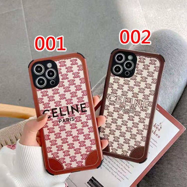 CELINE レザー風  iphone 12/12 pro/12 mini/12 pro max/11/11 pro/11 pro max/se2ケース セリーヌ 贅沢風 ブランド ジャケット型 モノグラム 四角保護 韓国風 芸能人愛用 アイフォンx/xs/xr/8/7カバー メンズ レディーズ