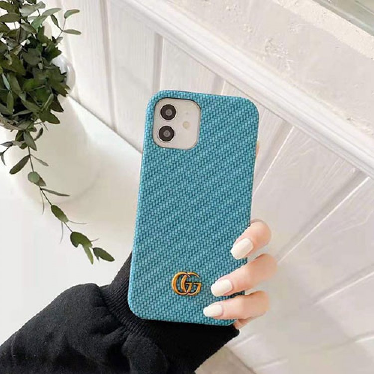 GUCCI ブランド 織り風 iphone 12 mini/12 pro max/11 pro/11 pro max/se2ケース グッチ モノグラム GGロゴ 3D カラー シンプル 2021 炭素繊維 衝撃吸收 アイフォン12/12 pro/11/x/xs/xr/8/7/6カバー レディース