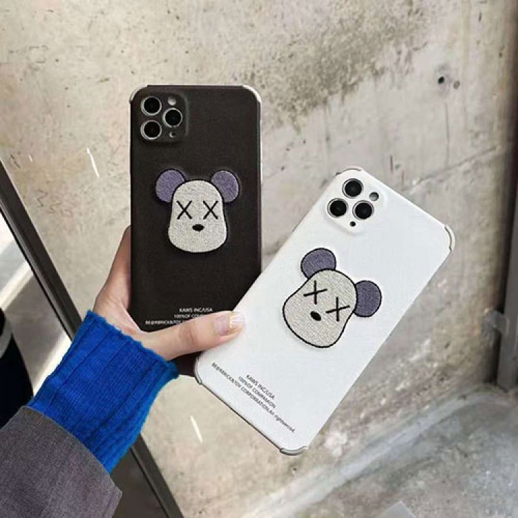 KAWS/カウズファッション セレブ愛用 iphone12/12 mini/12 pro/11pro maxケース 激安ins風 刺繍 iphone12/11/x/xs/xrケースかわいいモノグラム iphone12/11pro maxケース ブランド