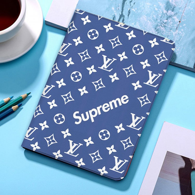 Supreme ipad8/7世代 pro 9.7/11inch 2020ケース ブランド シュプリーム ipad mini 4/5カバー ルイヴィトン ipad 5/6 9.7インチ 青色 激安 LV すべてのipad機種対応 iPad Air 10.9インチケース  コピーiPad Proケース 9.7インチ 2018/2017 メンズ レディース