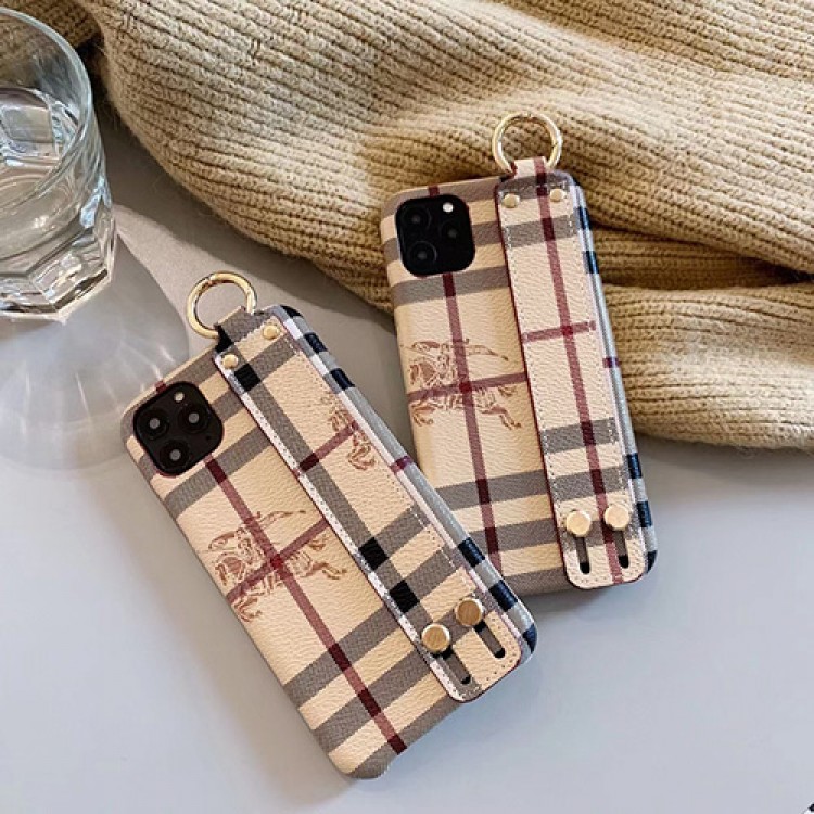 Burberry ブランド 経典 チェック柄 iphone13pro/13promax/13スマホケース 革ベルト付き 落下防止バーバリー IPHONE12promax/12miniカバー スタンド機能 ファッション アイフォン12pro/12ケース 高級ジャケット 男女兼用 iPhone11/11pro/11promax携帯カバー 大人気 オシャレ 激安