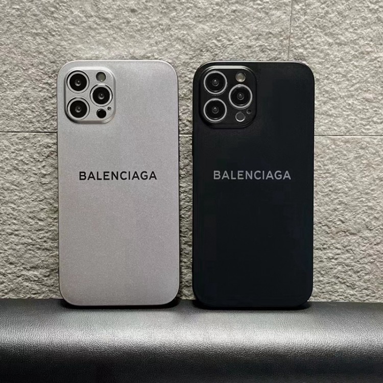 BALENCIAGA ブランド iPhone14pro plusソフトケース 耐衝撃 シンプル 個性 バレンシアガ iphone14 Pro maxスマホカバー 背面メッキ加工 iphone 13/13Pro/13 pro maxケース落下保護 おしゃれ アイフォン12 11 pro maxケース流行り 若者 ファッション