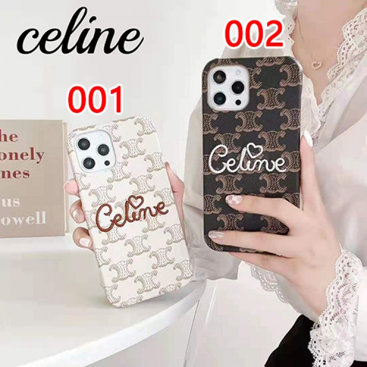 ブランド セリーヌiphone13/12 pro/12 pro max/12 mini/12スマホケース celine 刺繍付きモノグラム アイフォン11/11 pro/11 pro max/se2 カバー 高級レザー 贅沢 シンプルiphone xr/xs/x/xs maxケース ジャケット型 かわいい レディース メンズ