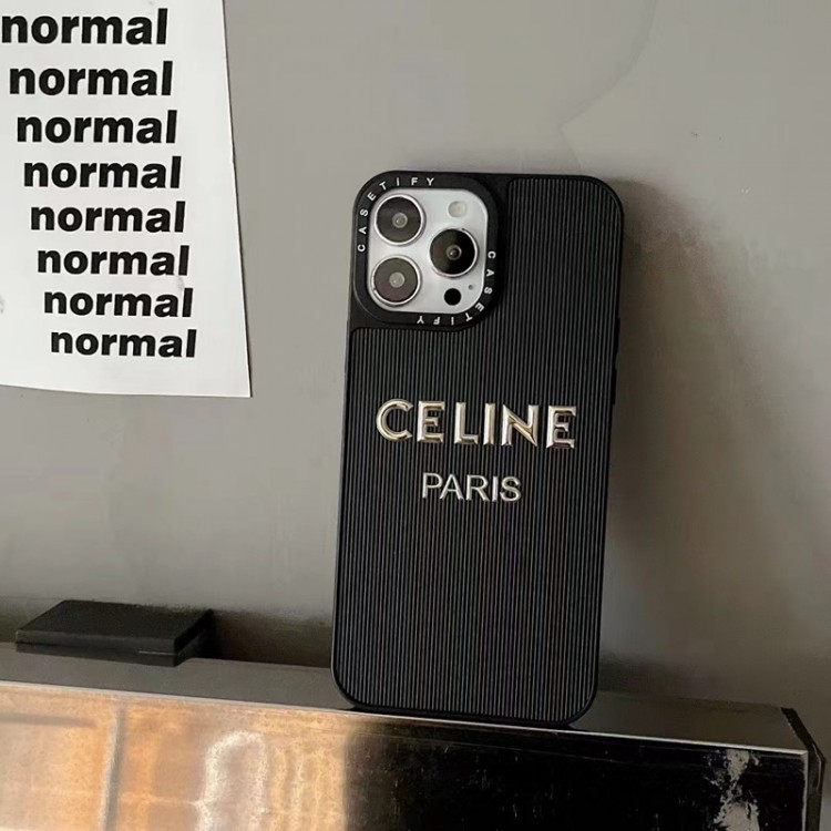 Celine iPhone 14/14proケース ブランド 華やかなロゴ セリーヌ アイフォン14plus/14Pro max スマホカバー 目立つ おしゃれ iPhone 13pro/13pro max/13スマホケース ソフト 落下保護 iPhone12promax/12/12proケース 滑り止め シンプル 男女