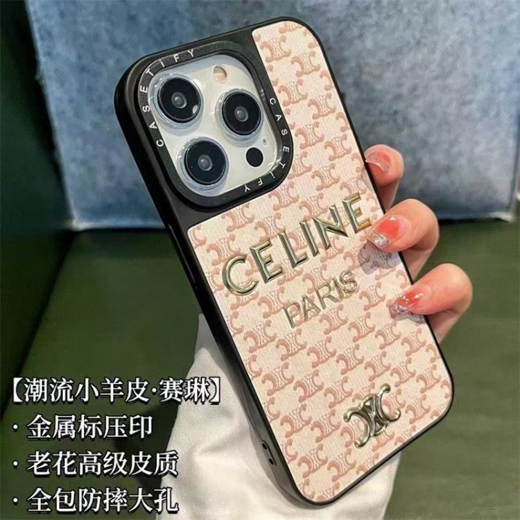 セリー ヌ iPhone15+/14proケース ペア揃い ブランド Celine アイフォン14Promax/14スマホカバー 圓角保護 iPhone13pro/13ケース滑り止め iphone12pro max/12pro/11ケース 軽量 落下保護 ファッション 男女