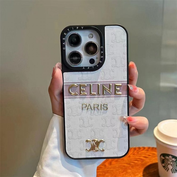 セリー ヌ iPhone15+/14proケース ペア揃い ブランド Celine アイフォン14Promax/14スマホカバー 圓角保護 iPhone13pro/13ケース滑り止め iphone12pro max/12pro/11ケース 軽量 落下保護 ファッション 男女