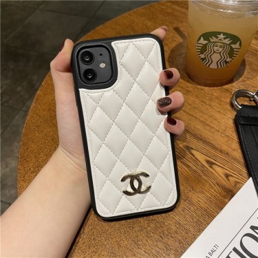 ブランド シャネル IPhone 13Pro max/13Pro/13mini/13ケース 背面レザー 経典 菱格 chanel iphone12mini/12 pro/12 pro max /12スマホカバー 高級感 おしゃれ 金属ココマーク アイフォン11pro/11 pro max/11/SE2 カバー シンプル 黒白 ソフトケース レディース 耐衝撃 ファッション メンズ