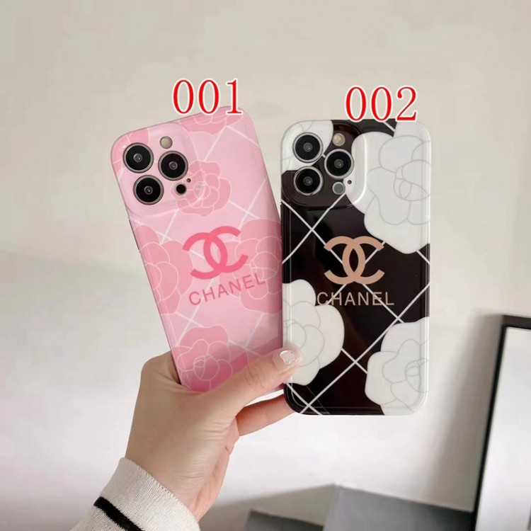 CHANEL ツバキ柄 アイフォン14pro/13pro maxケース レンズ保護 シャネル iPhone13/13proケース ブランド 手入れ安い iphone12pro maxスマホカバー 耐衝撃 アップル11pro maxケース 美しい 男女兼用